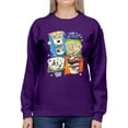 thumbnail image 1 of Colorful Dippin' Dots Ice Cream Treats - Fun Dessert Graphic Women's Sweatshirt, 1 of 4