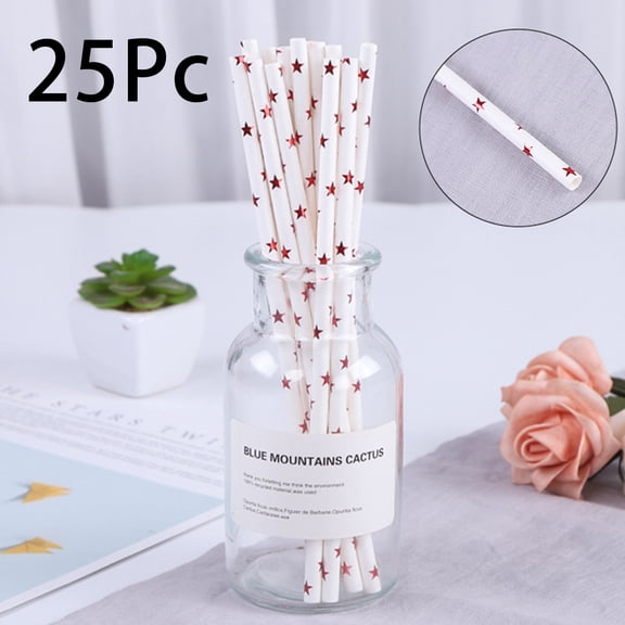 Colorful Disposable Paper Straws Eco Friendly Multicolor Drinking Juice Straws Kid Birthday Wedding Party Decoration