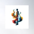 thumbnail image 1 of Colorful Doctor'S Ethereal Aura Poster Wall Art, Modern Wall Decor, 30x30 UNFRAMED, 1 of 3