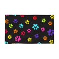 Colorful Dog Cat Paws Print Durable Face Wash Cloth Hand Towels Travel