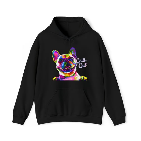 Colorful Dog Chill Out Cute Unisex Heavy Blend™ Hooded Sweatshirt