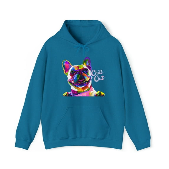 Colorful Dog Chill Out Cute Unisex Heavy Blend™ Hooded Sweatshirt