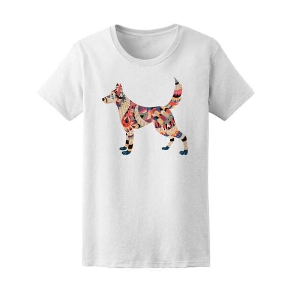 Colorful Dog In Tribal Style T-Shirt Men -Image by Shutterstock, Male Large