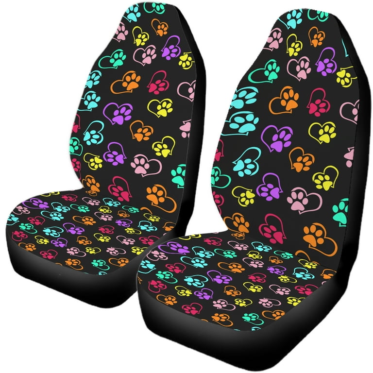 Pet print seat covers sales