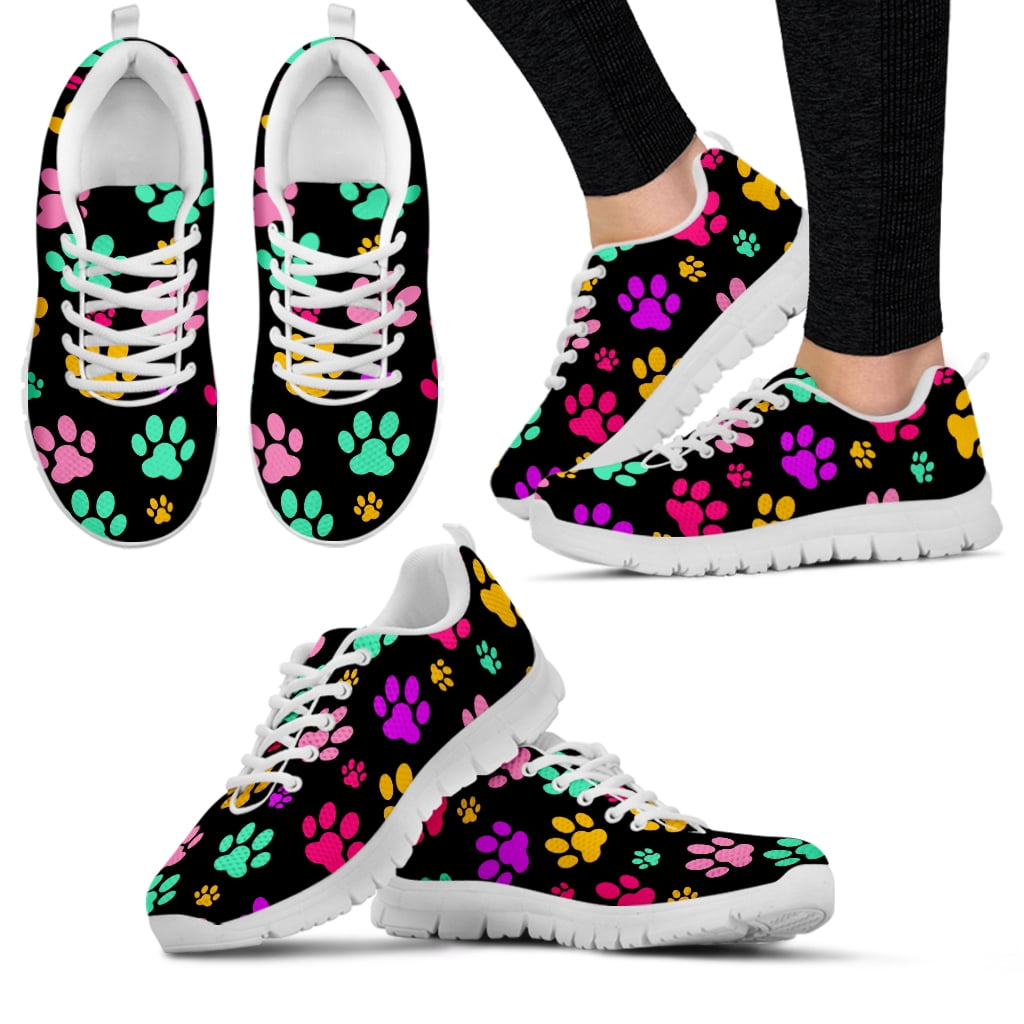 Dog Paw Print Men's High Top Shoes main image 1