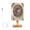 thumbnail image 1 of Colorful Donuts on Table Table Lamp with USB Port LED Warm Light Lamp Night Light Home Decor, 1 of 7