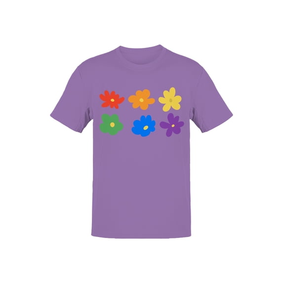 Colorful Doodle Flower Collection Men's T-shirt