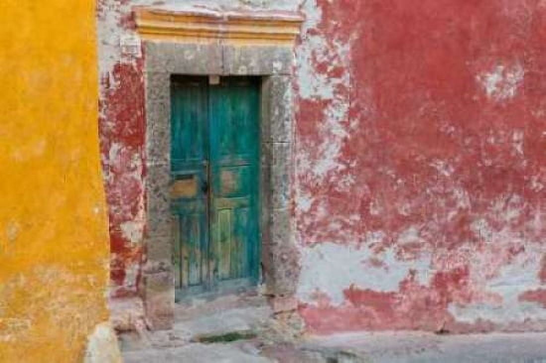 Colorful Door Canvas Art - Kathy Mahan (12 x 18)
