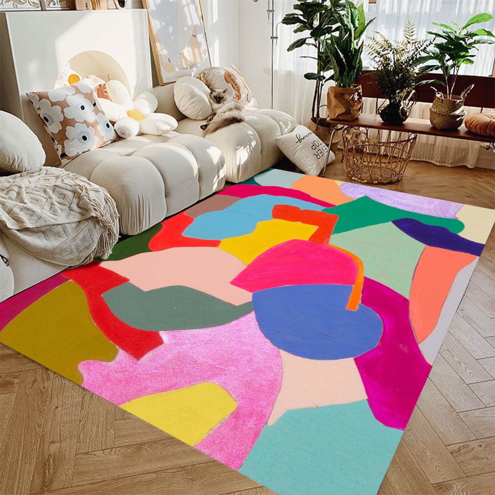 Colorful Dopamine Living Room Carpet Art Premium Feeling Sofa Coffee ...