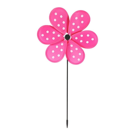 Colorful Dot Wind Spinners Lawn Pinwheels Windmill Party Pinwheel Wind Spinner for Garden Patio Lawn