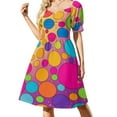 thumbnail image 1 of Colorful Dots Dress Elegant Dresses Plus Sizes Dress Summer 2025 Women Long Dress Women Women's Dress, 1 of 6