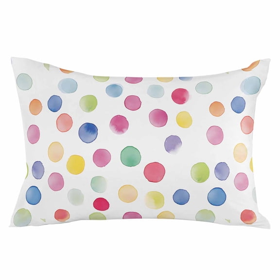 Colorful Dots Throw Pillow Cover 12 x 20 Inch Decorative Pillow Cover Boho Abstract Rainbow Geometric Modern Lumbar Pillowcase Seasonal Rectangle Cushion Case for Couch Sofa Bed Living Room