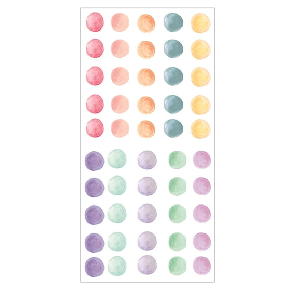 Colorful Dots Wall Sticker Pattern Wallpaper Stickers Boy Detachable Rainbow Decals Child