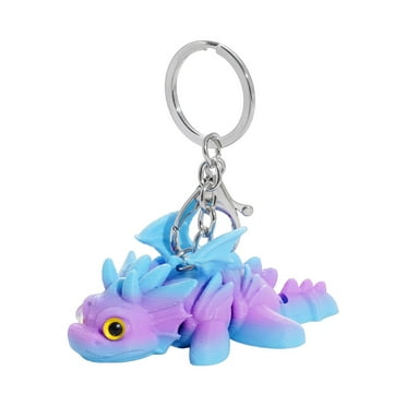 Lizard Button Keychain | Fun Rechargeable Animal Keychains Stress