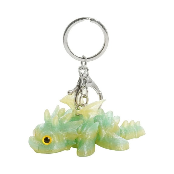 Colorful Dragon Keychain Rainbow Fantasy Creature Key Ring For Kids And Adults Cute And Durable Accessory