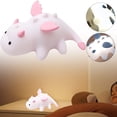 thumbnail image 1 of Colorful Dragon Lamp Dragon Night Light Magnetic Silicone Tap Control 30-Min Auto Off Ambient Night Light (Pink), 1 of 4