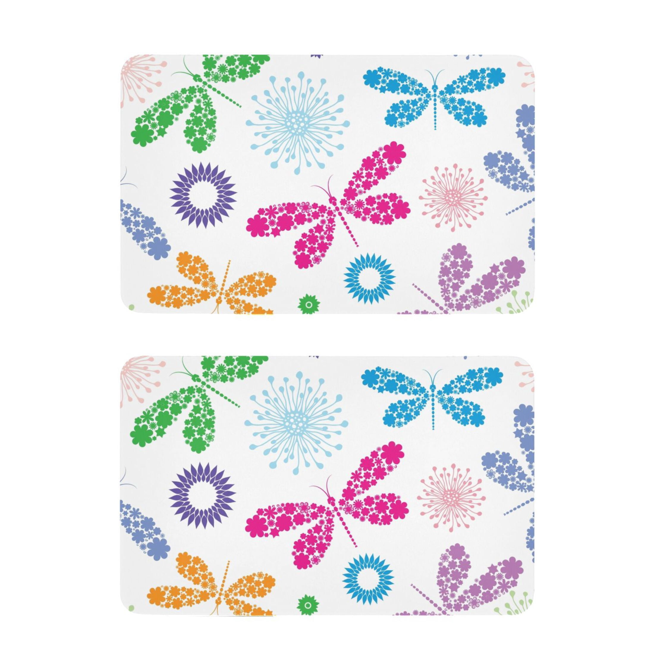 Colorful Dragonfly Car Magnet - 5.5 Inch Flexible Fridge Locker Decal, UV Resistant & Waterproof