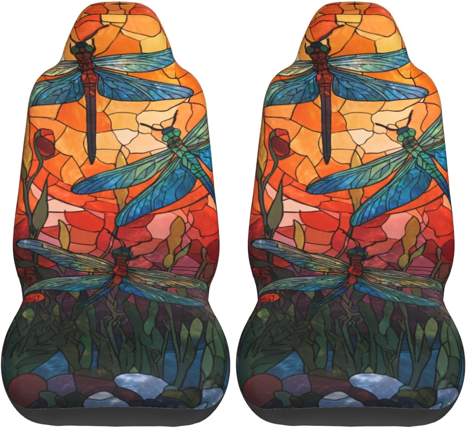 Colorful Dragonfly Front Seat Covers 2 Pack, Vehicle Seat Protector Car ...
