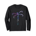 thumbnail image 1 of Colorful Dragonfly Warrior Semicolon Long Sleeve T-Shirt for Suicide Prevention Awareness, 1 of 3