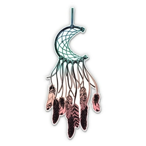 Colorful Dreamcatcher - 5" Vinyl Sticker - For Car Laptop I-Pad - Waterproof Decal