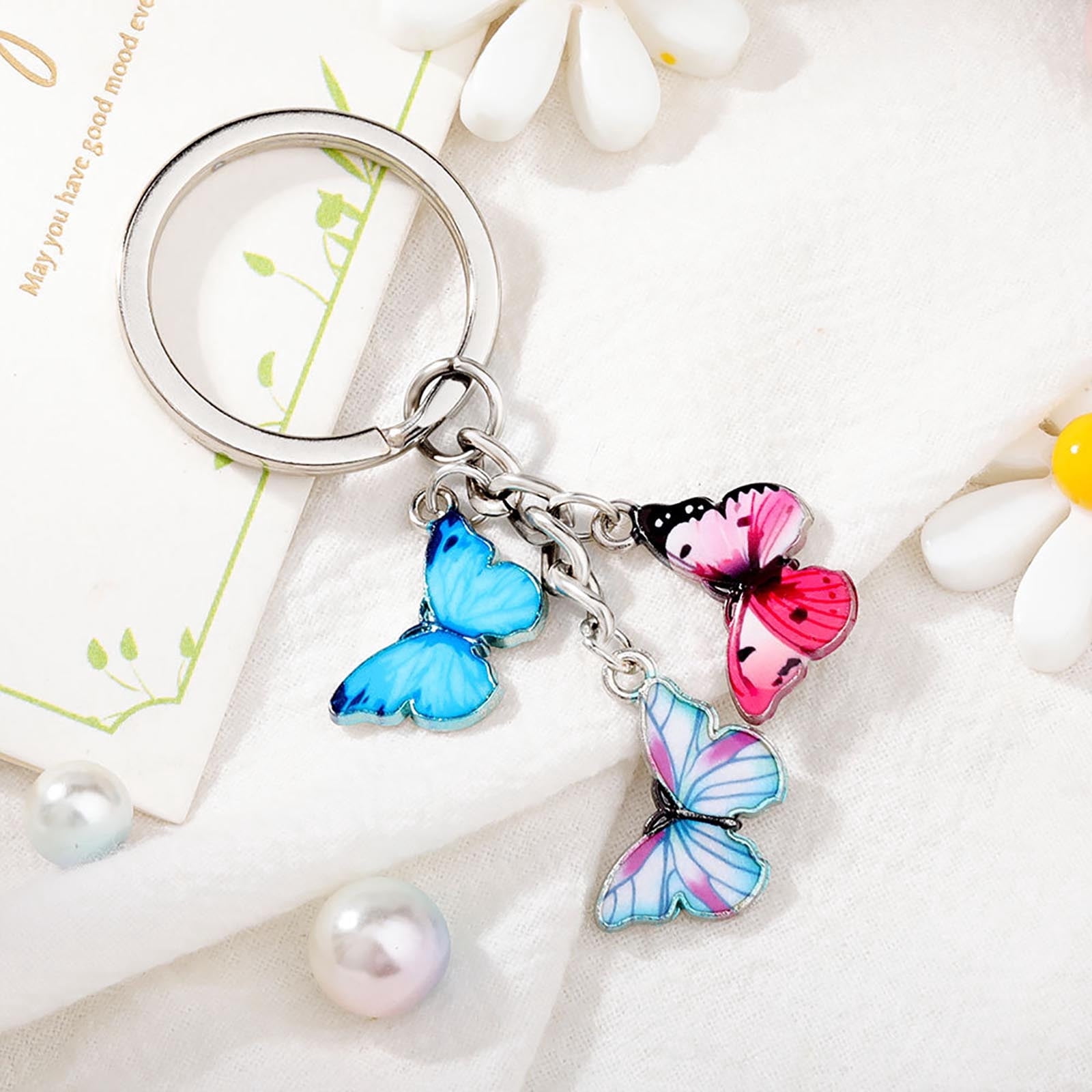 Stylish Keychains Pendant Dripping Keychain Fashion Key Ring Unique ...