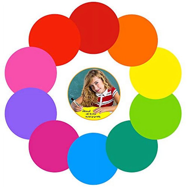Colorful Dry Erase Dots Circles Whiteboard Marker Removable Vinyl