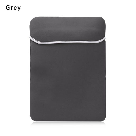 Colorful Dual Zipper Liner Waterproof Soft Laptop Bag Sleeve Case Cover Briefcase Notebook Pouch GREY FOR 17-17.4 INCH LAPTOP