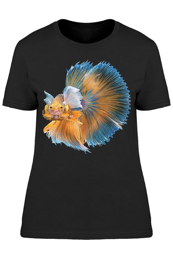 Colorful Dumbo Ears Betta Fish T-Shirt Women -Image by Shutterstock, Female Medium