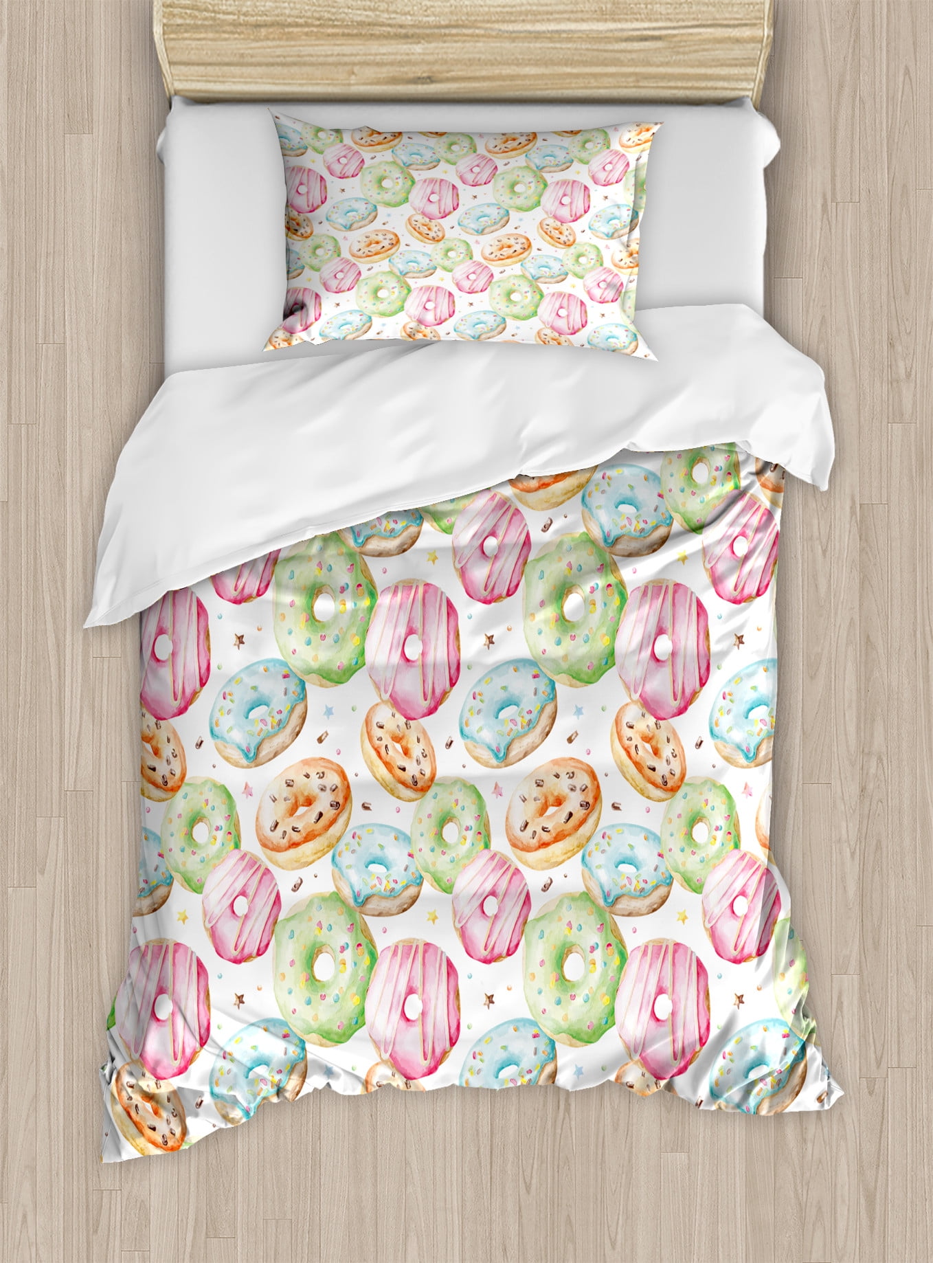 Cake Sweet Pattern Print Duvet Cover Bedding Set