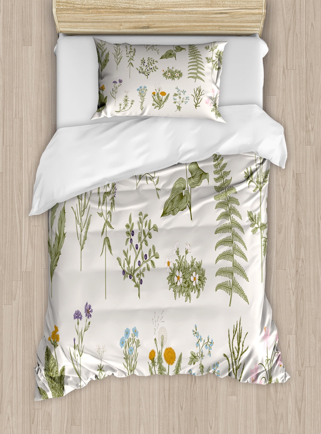 Eggplant Pattern Print Duvet Cover Bedding Set
