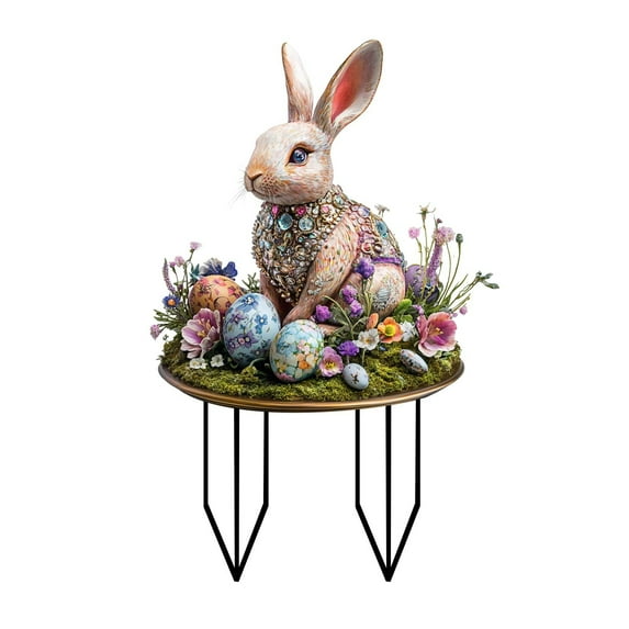 Colorful Easter Acrylic Garden Stakes - Festive Outdoor Decorations for Spring Celebrations and Garden Decor
