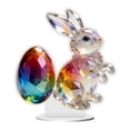 thumbnail image 1 of Colorful Easter Bunny Acrylic Decor - Modern 2D Flat Tabletop Ornament for Living Room, Bedroom, Office Desk, Compact 15cm Festive Home Accent & Spring Gift Idea, 1 of 6