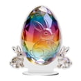 thumbnail image 1 of Colorful Easter Bunny Acrylic Decor - Modern 2D Flat Tabletop Ornament for Living Room, Bedroom, Office Desk, Compact 15cm Festive Home Accent & Spring Gift Idea, 1 of 6