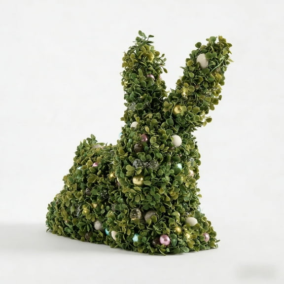 Colorful Easter Egg Garden Ornament, Weather-Resistant Plastic Figurine for Patio, Lawn and Indoor Display