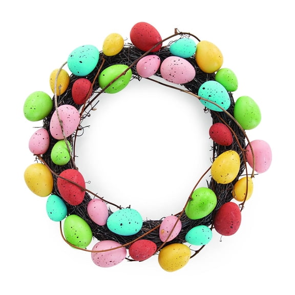 Fun Express Decorative Foam Easter Easter Egg Artificial Wreaths, 1 Piece, Multicolor, 1