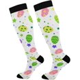 Colorful Easter Eggs Compression Socks 2030mmHg for Women Men Knee