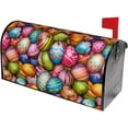 Colorful Easter Eggs Mailbox Covers, Spring Holiday Post Box