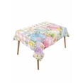 thumbnail image 1 of Colorful Easter Rectangle Tablecloth, Easter Eggs Botanical Spring Floral Waterproof & StainResistant Tablecloth, Washable Oil-proof Table Cover for Dining/Party/Wedding/Camping/Buffet 60x84 In, 1 of 9