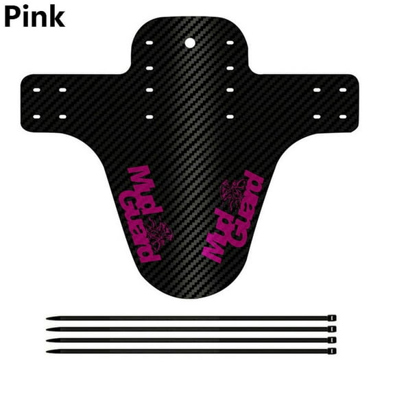 Colorful Easy Fixed Mud Guard Wings Cycling Accessories Mountain Bike Fenders Front Rear Mudguard Road Bicycle Parts PINK