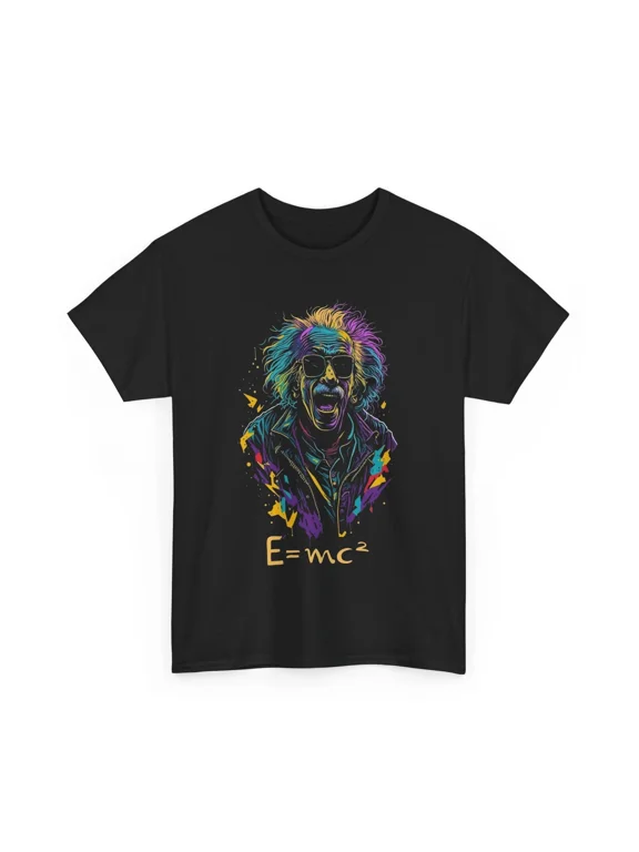 Colorful Einstein, Einstein T-Shirt, Science Lover Shirt, Scientist Gift, STEM