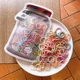 thumbnail image 1 of Colorful Elastic Hair Ties Seamless Hair Bands Soft Ponytail Holders Fashion Stretchable No Crease Accessories for Baby Kids Girls Toddler Mixed Colors 100PC, 1 of 8