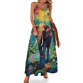 thumbnail image 1 of Colorful Elephant Flower Design Sleeveless Dress Woman Fashion Long Dresses Women's Summer Suit Dress 2025, 1 of 7