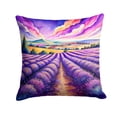 thumbnail image 1 of Colorful English Lavender Fabric Decorative Pillow 14 in x 14 in, 1 of 2