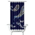 thumbnail image 1 of Colorful Ethnic Floral Shower Curtain 36x72 Inches, Quick-Dry Polyester with Hooks, Abstract Paisley Bohemian Style for Classic Bathrooms, 1 of 5