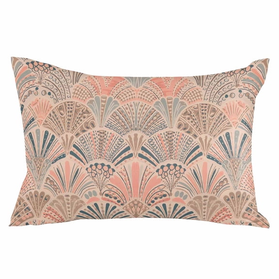 Colorful Ethnic Throw Pillow Cover 16 x 24 Inch Decorative Pillow Cover Vintage Chic Abstract Geometric Motifs Lumbar Pillowcase Seasonal Rectangle Cushion Case for Couch Sofa Bed Living Room