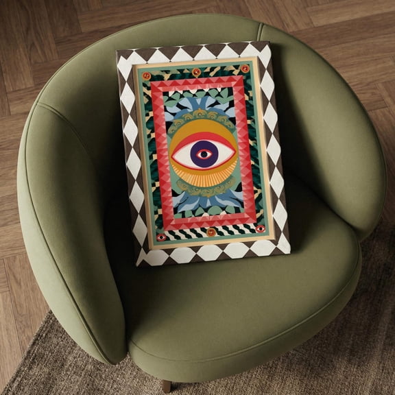 Colorful Evil Eye Boho Poster Unframed Paper Print