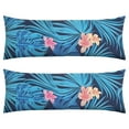 thumbnail image 1 of Colorful Exotic Body Pillow Cover - 20x54 Inch Beach Vacation Design - Full-Length Support Pillowcase with Invisible Zipper, 1 of 4