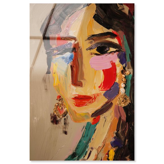 Colorful Expression II Acrylic Portrait Wall Art by Art Remedy, Ready to Hang, 24 x 36