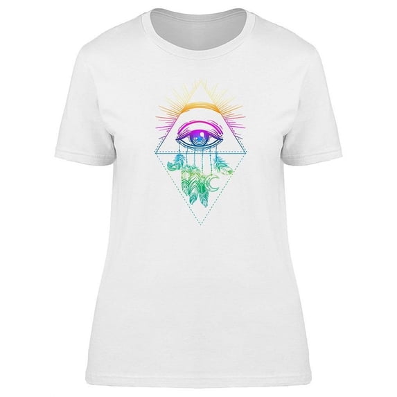 Colorful Eye Dreamcatcher T-Shirt Women -Image by Shutterstock, Female Small