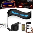 Colorful Eye Lamp Soft Screen for Car Windows, LED Eyes for Car Window